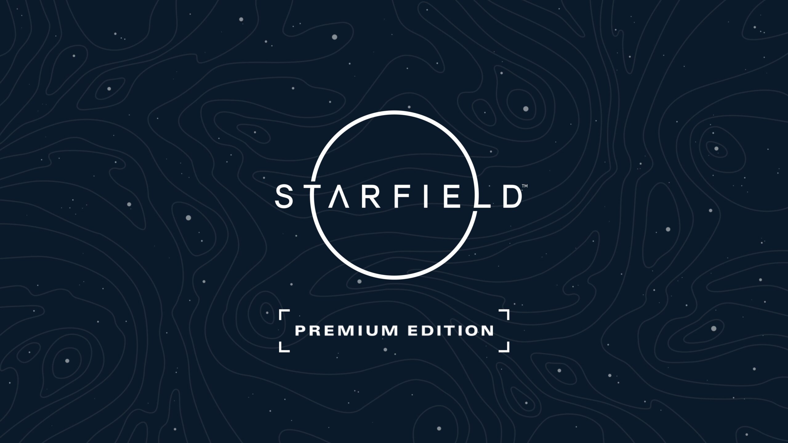 Starfield logo above a Premium Edition badge on a dark starry background
