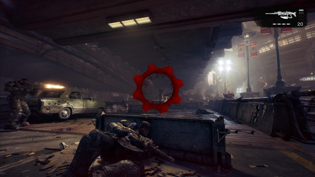 Gears of War: E-Day combat scene