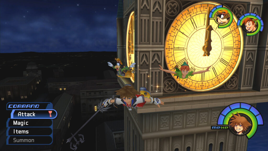 Kingdom Hearts HD ReMIX combat scene