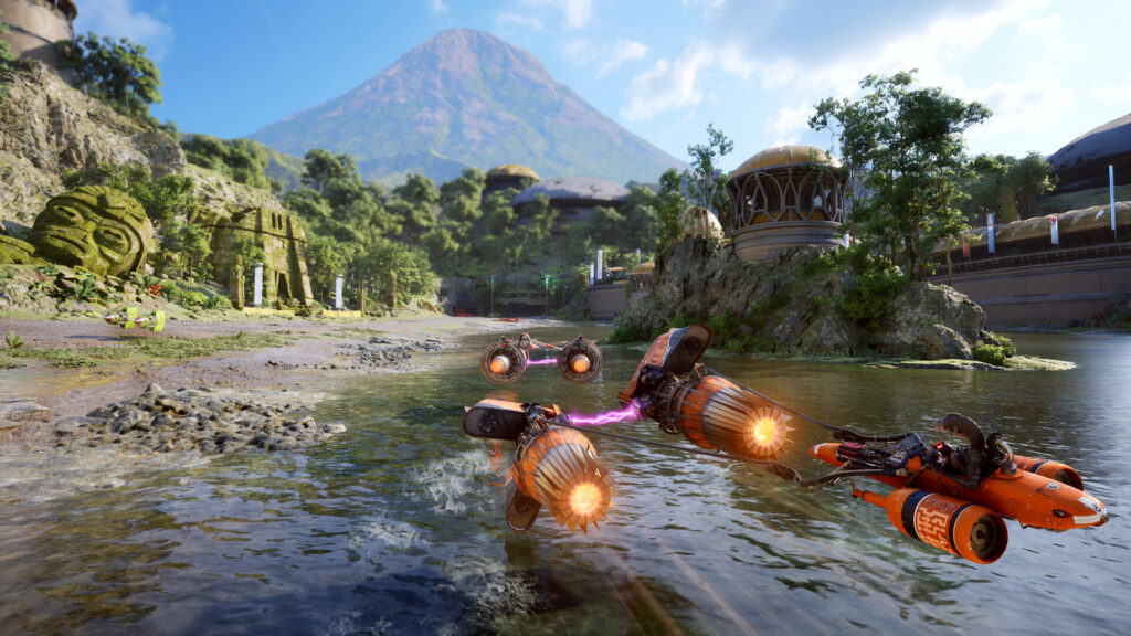 STAR WARS: Galactic Racer racing at speed